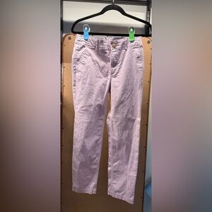 LOFT The Prefect Straight Corduroy Pant Rose Size 0